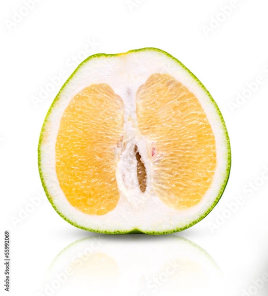 Obraz Pomelo, isolated on a white background