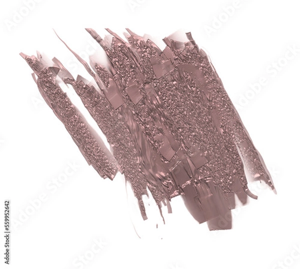 Obraz A stroke or blob of rose gold metallic paint. Embellishment stationary element for a wide range of projects.	