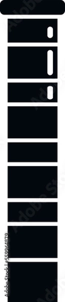 Fototapeta Oil chimney icon simple vector. Smoke factory. Stack home