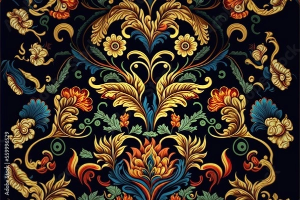 Fototapeta Seamless pattern element illustration.