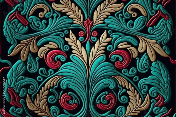 Fototapeta Seamless pattern element illustration.