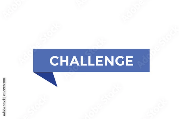 Fototapeta Challenge button web banner templates. Vector Illustration
