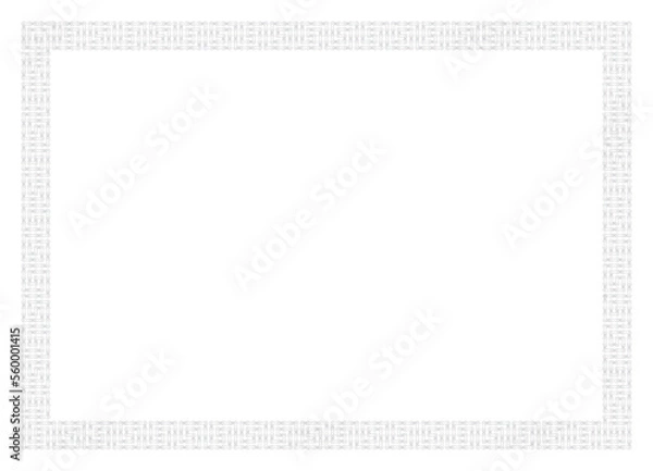 Fototapeta Vector geometric rectangle in width. Bike chain. Greek patterns.