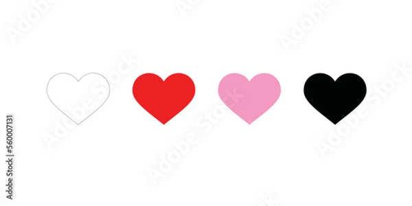 Fototapeta Heart Love Icon for Graphic Design Projects