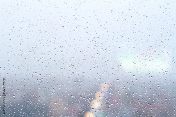 Obraz Raindrops on the window, background