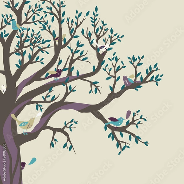 Obraz Birds on the Tree