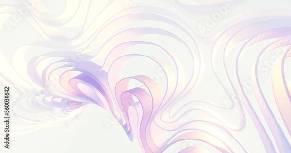 Fototapeta Abstract pink background curved pattern in design 3d render