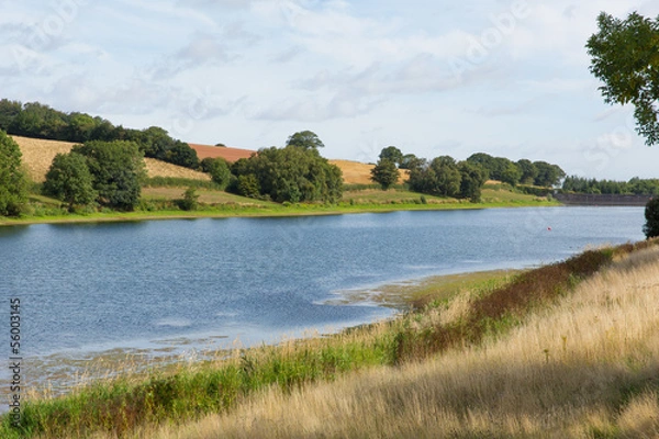 Fototapeta Hawkridge reservoir Quantock Hills Somerset