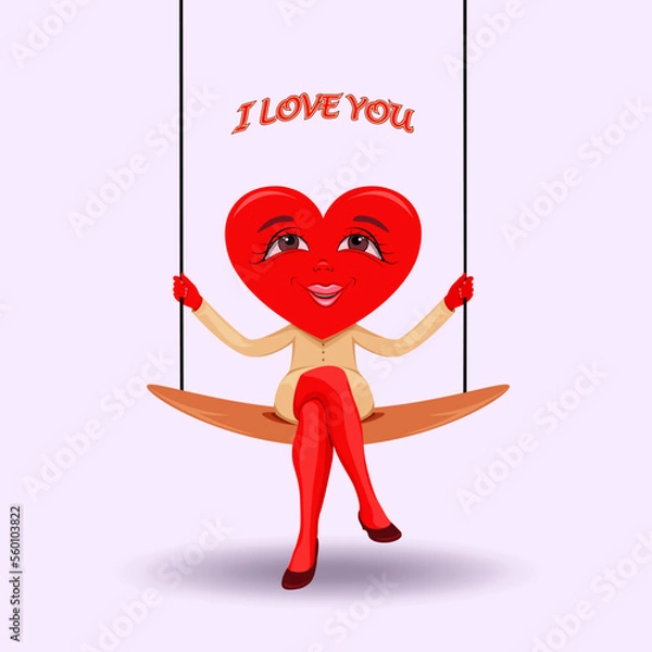 Obraz heart with a sign