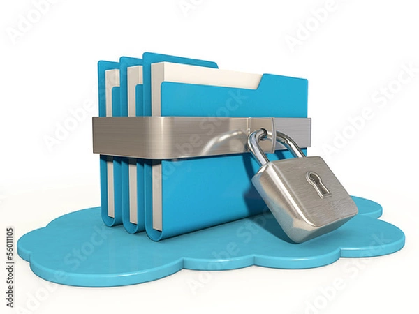 Obraz Cloud file lock