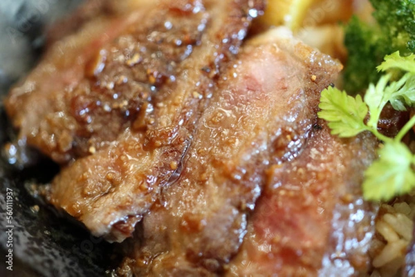 Fototapeta 淡路牛のステーキ