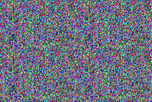 Fototapeta Abstract screen glitch noise. Colored Television glitch noise