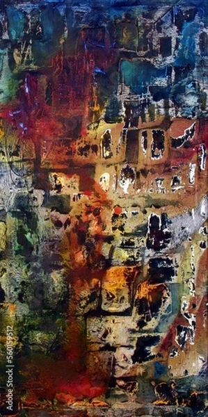 Obraz abstract background with splashes