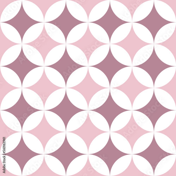 Fototapeta Vector geometric stars pattern background. Perfect for fabric, scrapbooking, wallpaper projects