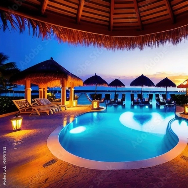 Fototapeta Lagoon Resort