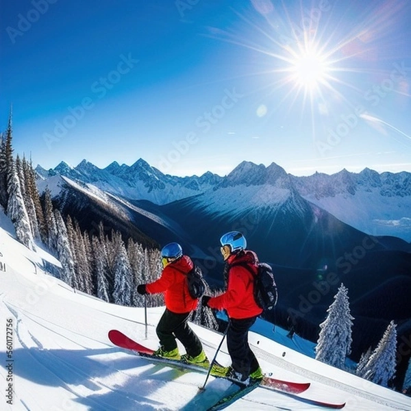 Fototapeta Ski Slope