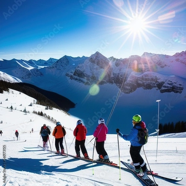 Fototapeta Ski Slope