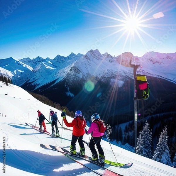 Fototapeta Ski Slope