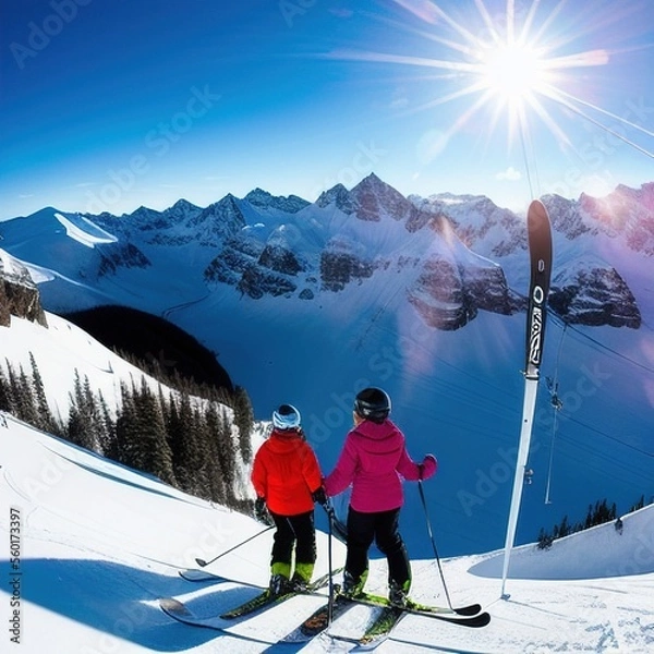 Fototapeta Ski Slope