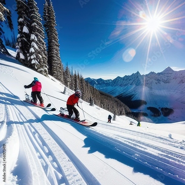 Fototapeta Ski Slope