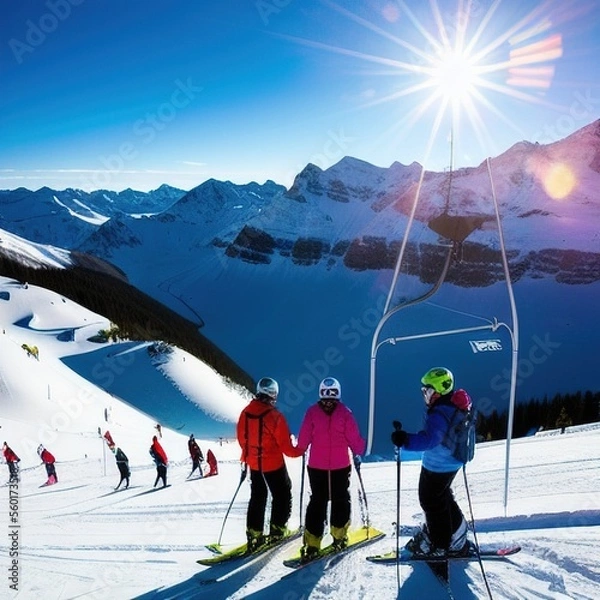 Fototapeta Ski Slope