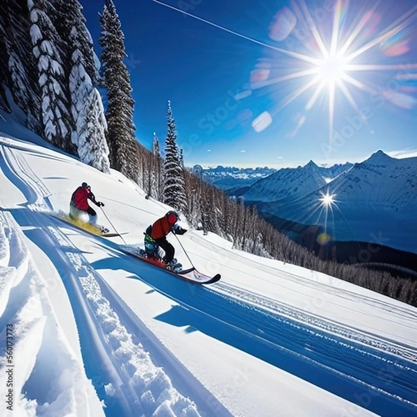 Fototapeta Ski Slope