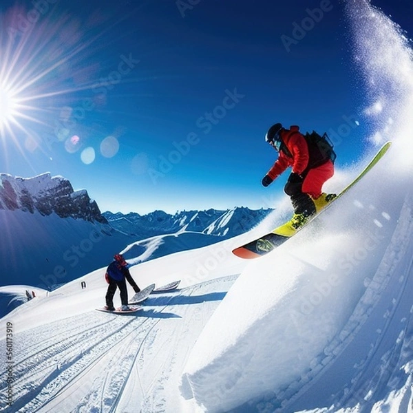 Fototapeta Ski Slope