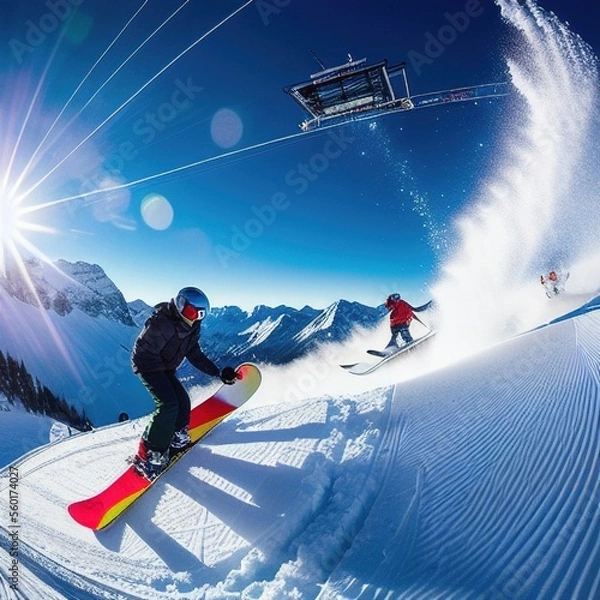 Fototapeta Ski Slope