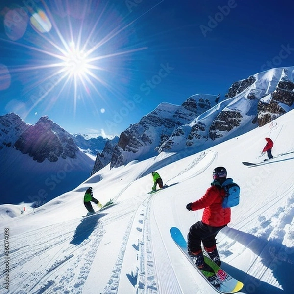 Fototapeta Ski Slope