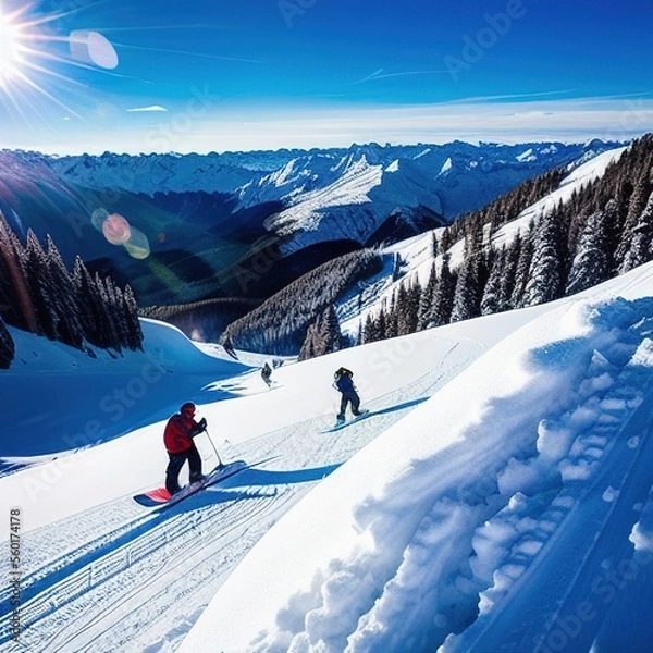 Fototapeta Ski Slope