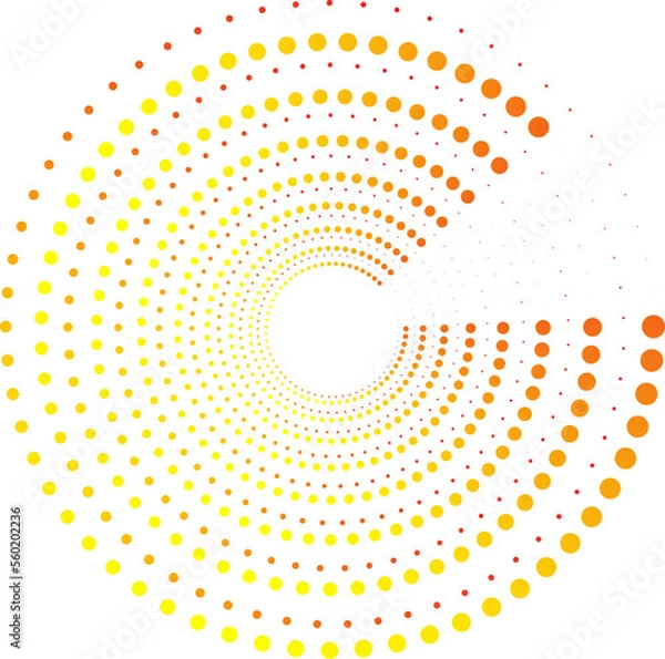 Obraz Round dot comic gradient trendy decorative abstract background website template