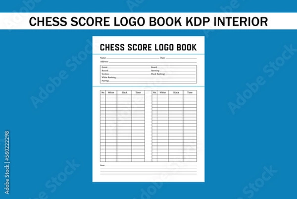 Obraz chess score logo book kdp interior