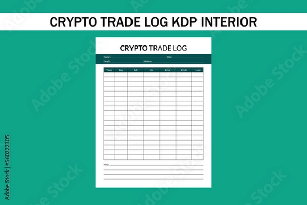 Obraz crypto trade log kdp interior