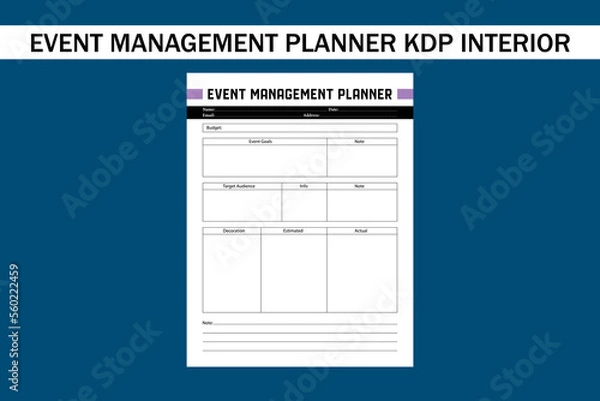 Obraz event management planner kdp interior