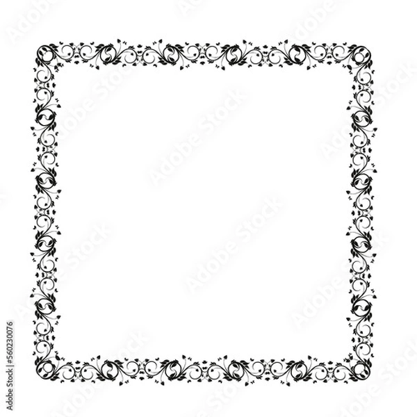 Fototapeta frames in vintage style with elements of ornament, art, pattern, background, texture