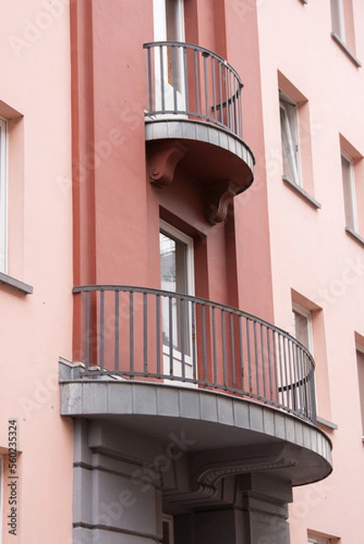 Obraz Aachen januar 2023: beautiful house facade in the city center