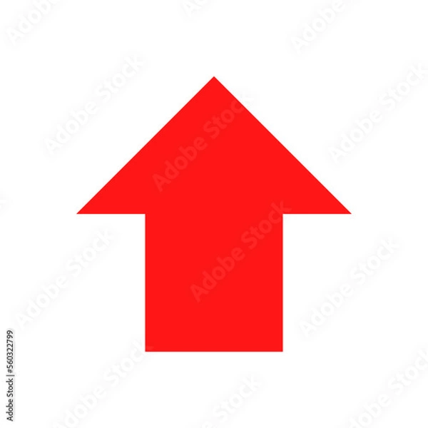 Fototapeta red arrow up