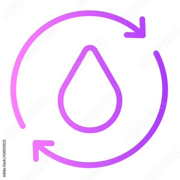 Fototapeta water gradient icon