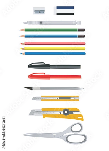 Fototapeta 文房具_ステーショナリー