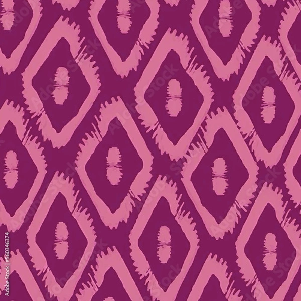Fototapeta Ikat Seamless Background Pattern  digital printing textile illustration