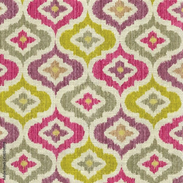 Fototapeta Ikat Seamless Background Pattern  digital printing textile illustration