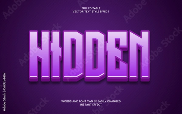 Obraz Hidden Text Effect