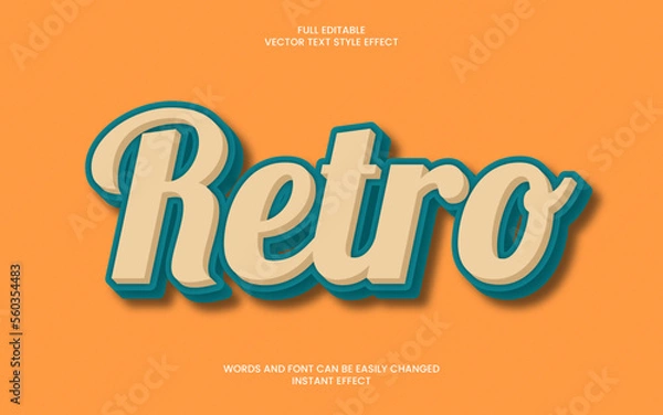 Fototapeta Retro Text Effect