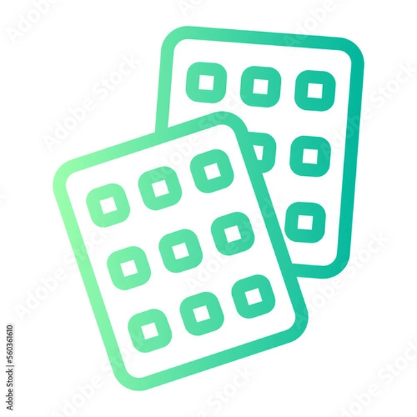 Fototapeta Line Gradient gradient icon