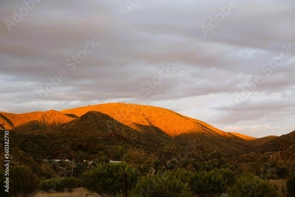 Obraz sunset over the mountains