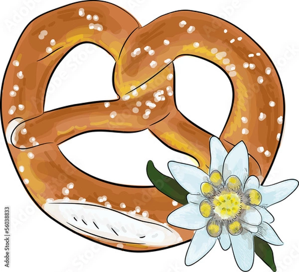 Obraz breze mit edelweiss