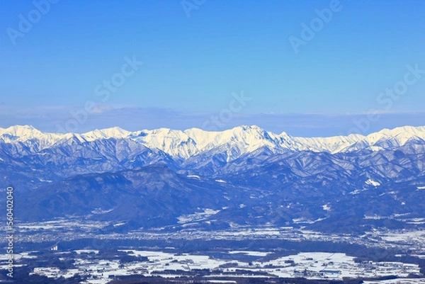Obraz 厳冬期の赤城山の風景 ( 黒檜山 天空のひろば )