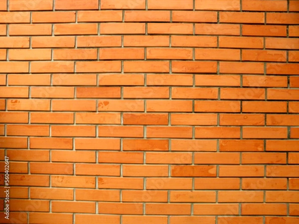 Obraz Red brick wall, Old red brick wall. Background texture