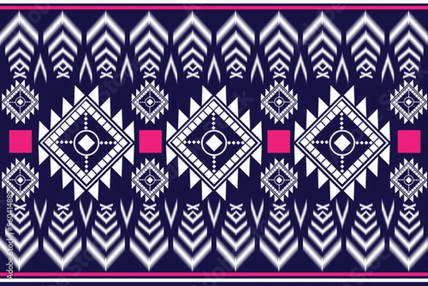 Obraz Ethnic ikat beautiful seamless pattern