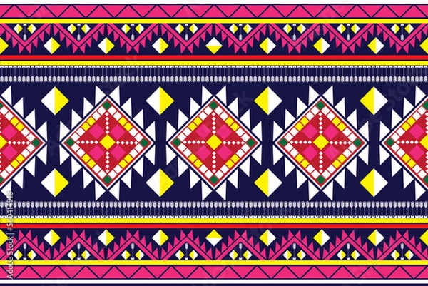 Obraz Ethnic ikat beautiful seamless pattern